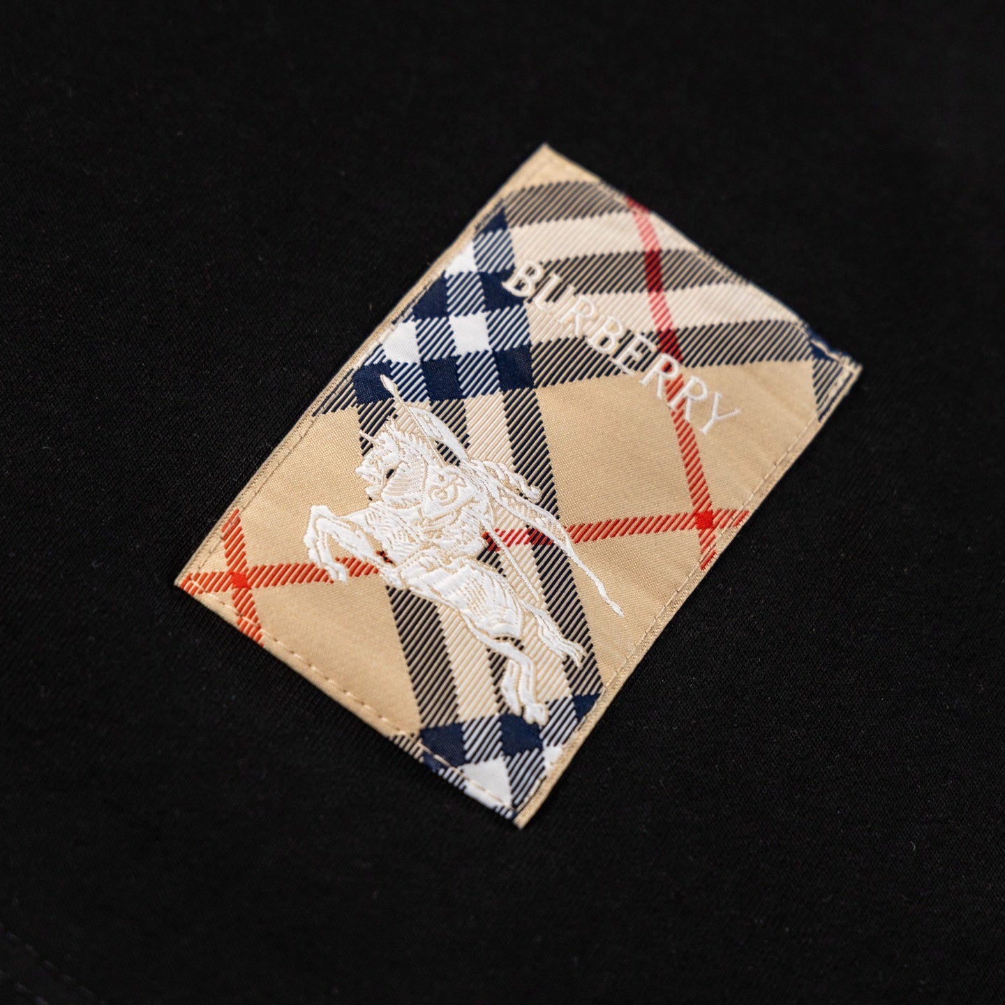 Burberry Inspired cursive logo cotton t-shirt
