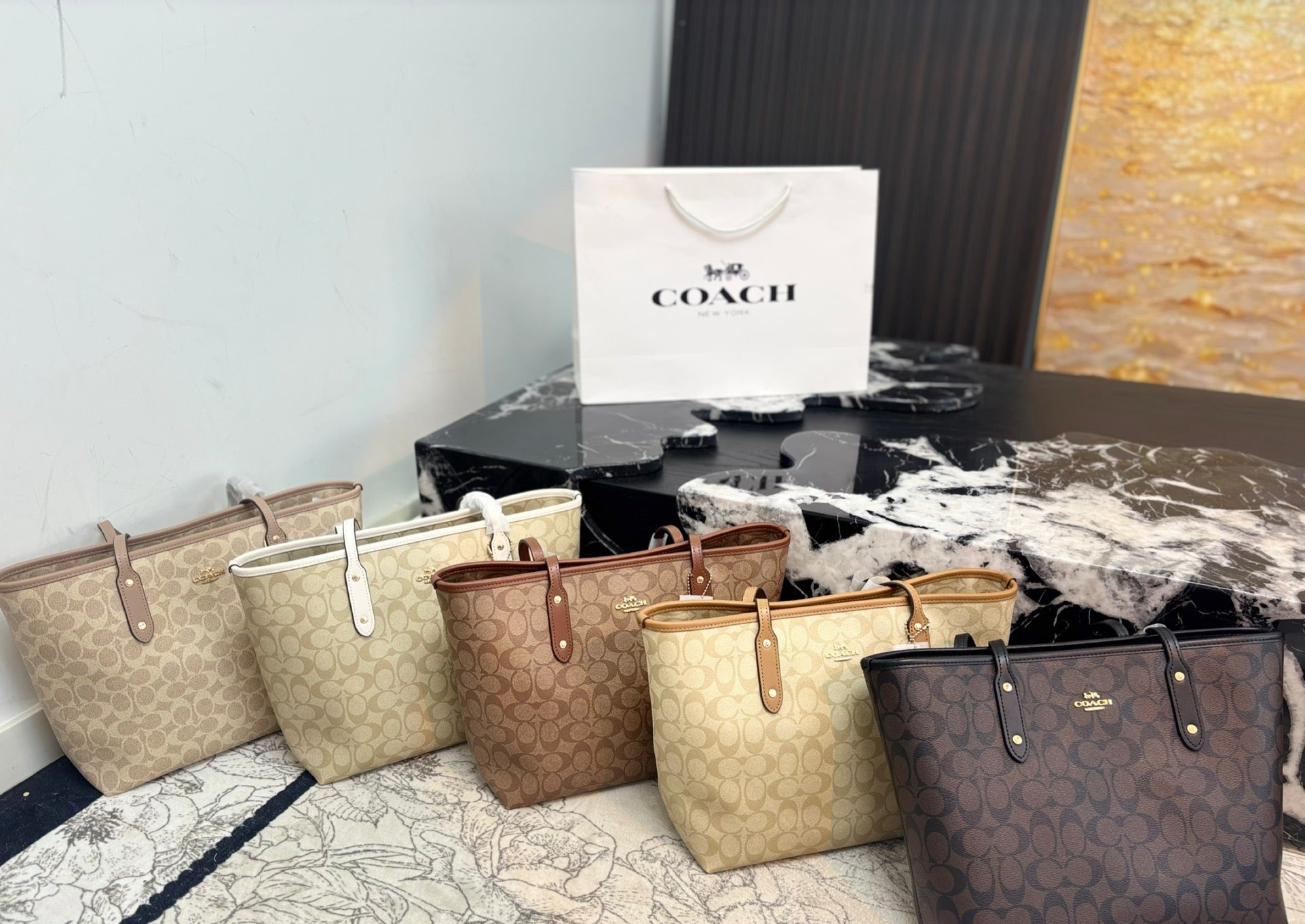 Coach Inspired City Totes