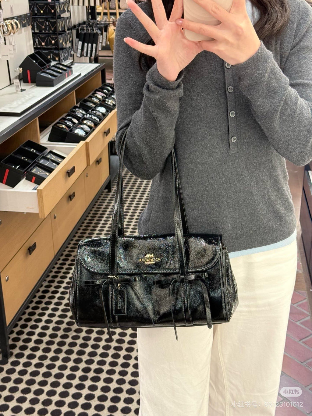 Coach Inspired Bridget Flap Shoulder Bag