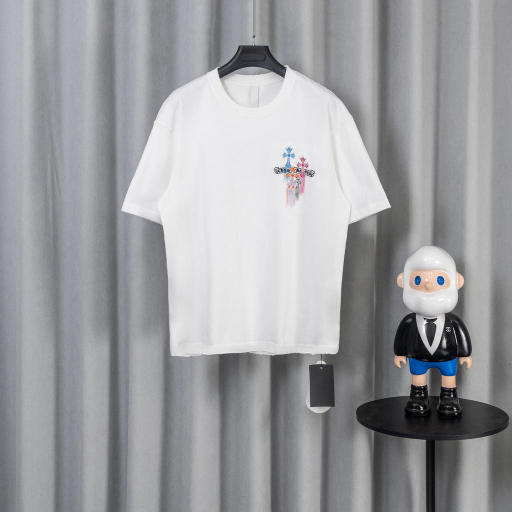 Chrome Hearts Inspired Multi Color Cross Cemetery T-shirt